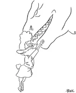 artist:boreoboros crossovers dawn_bellwether godzilla godzilla_(series) zootopia // 734x900 // 112KB