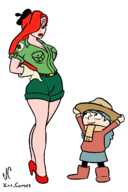 artist:ian_comics crossovers hilda hilda_(series) jessica_rabbit ms._co_2021 who_framed_roger_rabbit // 864x1296 // 208KB