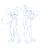 artist:bunnox chloe_carmichael fairly_oddparents tootie // 700x834 // 181KB