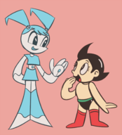 astro_boy astro_boy_(series) crossovers jenny_wakeman lustysheep my_life_as_a_teenage_robot xj-9 // 1280x1409 // 594KB