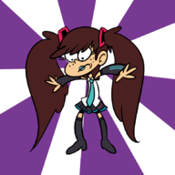 colors_by_anonymous cosplay hatsune_miku luna_loud the_loud_house // 870x872 // 112KB