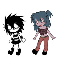 animated artist:niaceyanon crossovers i_can't_sleep lacey lacey_games nia // 800x800 // 126KB