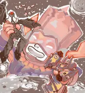 artist:boo big_o crossovers galactus marvel megas megas_xlr the_big_o // 650x715 // 396KB