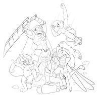 amphibia brak crossovers final_fantasy garland helluva_boss octavia sasha_waybright space_ghost_(series) steven_quartz_universe steven_universe // 1312x1290 // 456KB