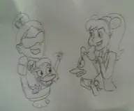 artist:perla_magica disney disney_xd ducktales personification toon_disney webby_vanderquack // 1312x1084 // 256KB