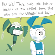 artist:chillibowlsoup jenny_wakeman my_life_as_a_teenage_robot xj-5 xj-9 // 3000x3000 // 1.6MB