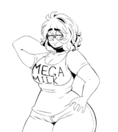 artist:goldennjoy maxine mega_milk parody // 1600x1800 // 300KB