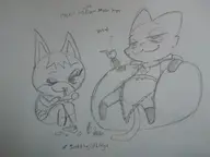 animal_crossing artist:vono crossovers katia_managan kitty_(animal_crossing) prequel // 1280x960 // 105KB