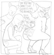 artist:dbaru bastet caturday mummies_alive nude presenting // 1587x1600 // 910KB