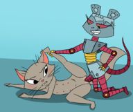 artist:flaminhotcheatoes artist:redout caturday commander_clark lieutenant_kitty panther vaginal // 1035x871 // 295KB