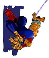 artist:pilgrim ben_grimm cosplay marvel pilgrim spider-man thing // 1298x1527 // 293KB