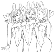 artist:nark courtney heather lindsay playboy_bunny total_drama // 924x873 // 442KB