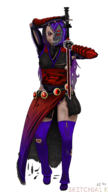 dc fusion raven raven_branwen rwby sketchial_k teen_titans // 2160x3840 // 3.5MB