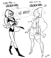 coc artist:ultrahand audrey_page crossovers golden_girl nora_davis the_developing_adventures_of_golden_girl // 914x1024 // 317KB