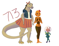 alien_girl artist:713 ghoul_school gill-man's_daughter godzilla's_daughter scooby-doo // 3300x2558 // 2.3MB