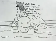 artist:billyfutureboy foster's_home_for_imaginary_friends nude officer_jones // 2745x2018 // 2.9MB