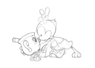 animaniacs crossovers cuphead_(series) dot_warner ms._chalice // 1195x853 // 113KB