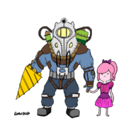 adventure_time big_daddy bioshock little_sister parody // 836x776 // 311KB