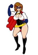 artist:cephalophilia dc elastigirl fusion helen_parr pixar power_girl the_incredibles // 728x1050 // 211KB