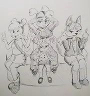 artist:pikapika212 bunny mitzi murphy_and_mitzi vivian zoe // 865x924 // 124KB