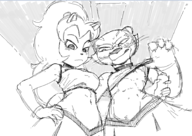 artist:akunim crossovers dark_horse kung_fu_panda master_tigress tomoe_ame usagi_yojimbo // 923x652 // 148KB