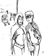 cosplay dc dean_venture hank_venture teen_titans triana_orpheus venture_bros // 618x793 // 264KB