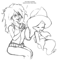 artist:jam crossovers dc death death_of_the_endless moses_of_the_prosthetic_leg sandman // 805x820 // 226KB