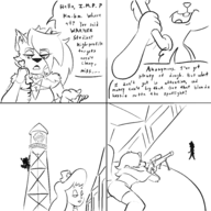 animaniacs artist:halfdime comics crossovers hello_nurse helluva_boss loona ms._co_2025 slappy_squirrel // 3000x3000 // 1.0MB