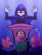 beast_boy crossovers dc diane_foxington ms._co_2025 raven starfire teen_titans the_bad_guys // 1467x1920 // 3.3MB