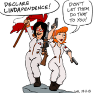 artist:lhk bob's_burgers crossovers genosaurer_(colors) linda_belcher linda_flynn-fletcher phineas_and_ferb // 819x790 // 234KB