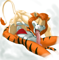 artist:redout colors_by_anonymous crossovers d.a.r.e. daren fellatio frosted_flakes nude tony_the_tiger // 2019x2052 // 2.7MB