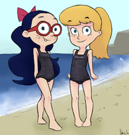 artist:haich colors_by_anonymous fiona_munson kid_vs._kat millie_burtonburger // 602x631 // 404KB