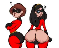 elastigirl helen_parr pixar the_incredibles violet_parr // 1223x1000 // 412KB