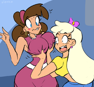 artist:slemka chloe_carmichael fairly_oddparents rule_63 timantha_turner timmy_turner // 1087x1000 // 370KB