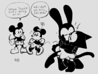 artist:yoto disney mickey_mouse minnie_mouse ortensia oswald_the_lucky_rabbit // 1134x858 // 334KB