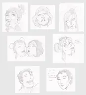 ahegao artist:hatebit avatar:_the_last_airbender bolin ikki jinora korra kuvira lin_beifong ming-hua the_legend_of_korra zhu_li // 800x883 // 320KB