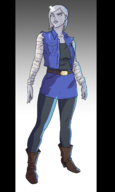 android_18 cosplay dc dragon_ball platinum // 1500x2500 // 697KB