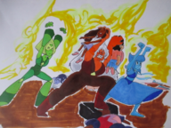 amethyst artist:babazul connie_maheswaran garnet jasper lapis_lazuli one_piece parody pearl peridot steven_quartz_universe steven_universe // 1200x900 // 1.9MB