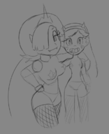 artist:uwutheedgelord hekapoo star_butterfly star_vs._the_forces_of_evil topless // 637x783 // 127KB