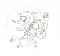 artist:robren cosplay gaara naruto regular_show rigby // 882x827 // 86KB