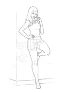 artist:hawkgirl asami_sato avatar:_the_last_airbender the_legend_of_korra // 2480x3508 // 934KB