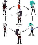 beetlejuice_(series) crimson danny_phantom ember_mclain fusion lydia_deetz total_drama // 1800x2160 // 699KB