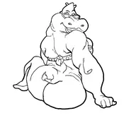 artist:boris bottomless gladys_hippo rocko's_modern_life // 1240x1077 // 200KB