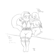 artist:zambs bondage caturday crossovers mrs._katswell nicole_watterson the_amazing_world_of_gumball // 2000x2000 // 440KB