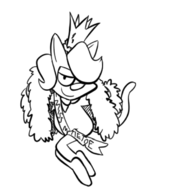 artist:terrible_the_drawfag queen_felicia the_fuzzy_princess // 495x563 // 85KB