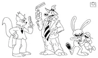 artist:anthropolog_itr crossovers max max_mouse sam sam_&_max slylock_fox slylock_fox_&_comics_for_kids // 987x588 // 137KB