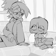ss animated artist:wamudraws foster's_home_for_imaginary_friends frankie_foster mac // 600x600 // 1.0MB