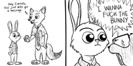 artist:humantrashmachine comics judy_hopps nick_wilde zootopia // 1300x650 // 396KB