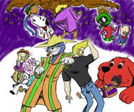 aladdin aladdin_(series) clifford clifford_the_big_red_dog crossovers daffy_duck disney ed ed_edd_n_eddy edd eddy joe_cool johnny_bravo johnny_bravo_(series) jojo's_bizarre_adventure looney_tunes lowly_worm marvin_the_martian parody peanuts porky_pig snoopy the_busy_world_of_richard_scarry tom tom_and_jerry // 1656x1382 // 2.4MB