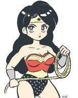 dc diana_prince parody rumiko_takahashi wonder_woman // 613x770 // 222KB